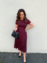 Load image into Gallery viewer, Veronica Pleated Midi Dress - FINAL SALE
