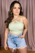 Load image into Gallery viewer, Sienna Criss Cross Denim Shorts
