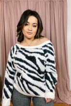 Load image into Gallery viewer, Rock It Out Zebra Sweater
