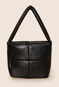 Square Faux Leather Bag