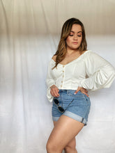 Load image into Gallery viewer, Wildest Dreams Ruched Cropped Top-FINAL SALE
